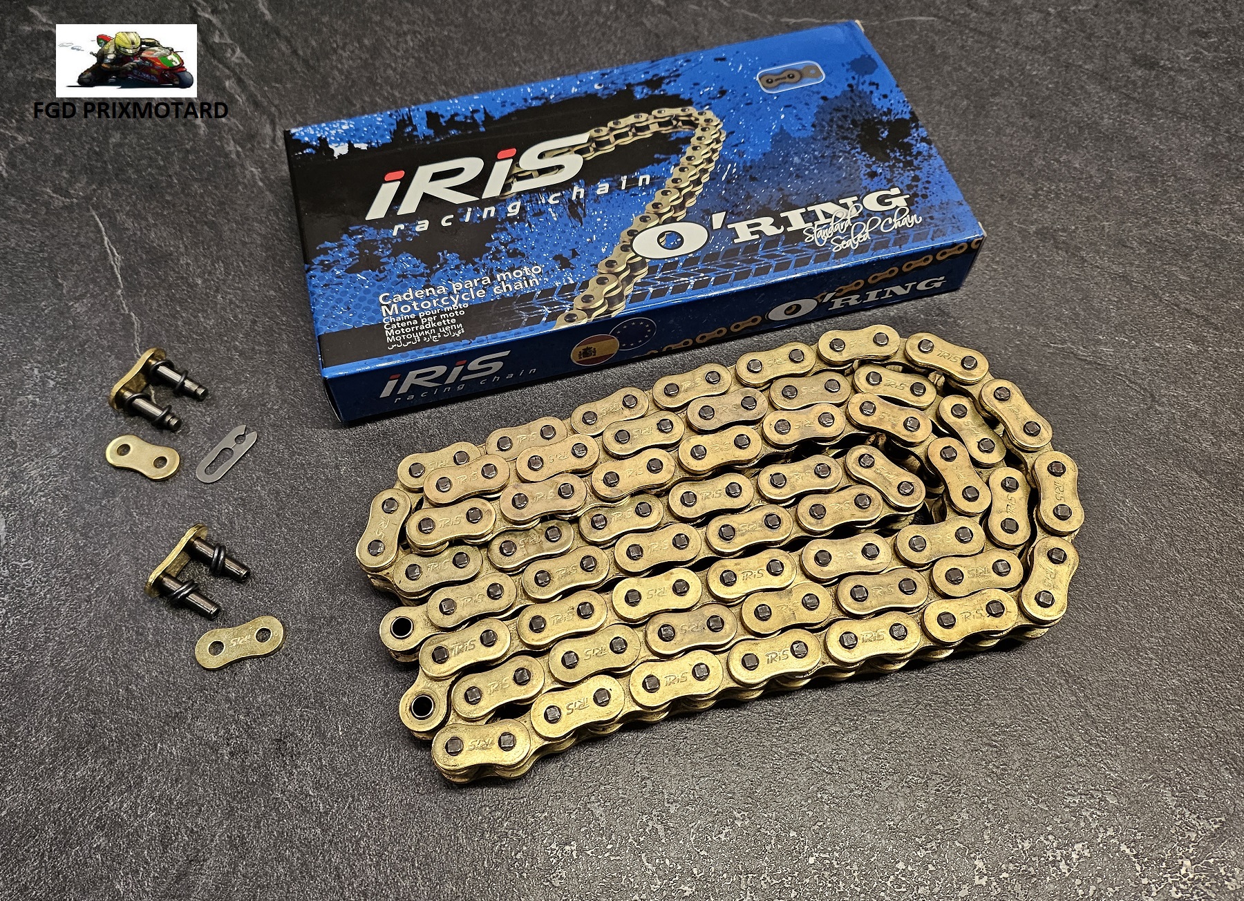 HONDA CB 1000 BIG ONE 1993/1998 KIT CHAINE COMPLET IRIS OR