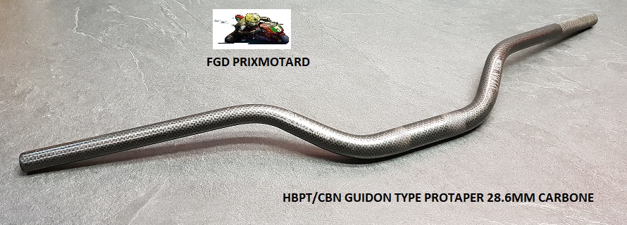 GUIDON DYNA RACING 28.6MM CARBONE