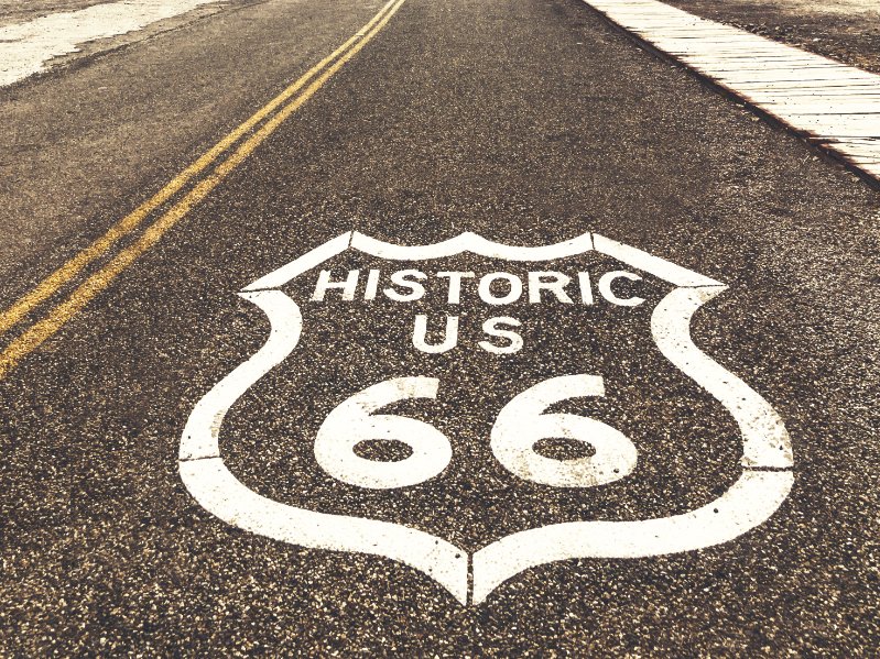La route 66 aux Etats-Unis, idéale pour les road-trip en moto